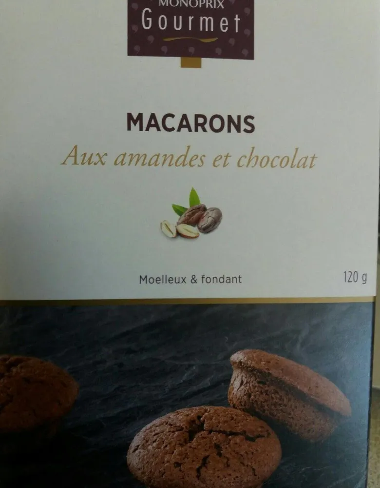 Macaron aux amandes et chocolat sans gluten