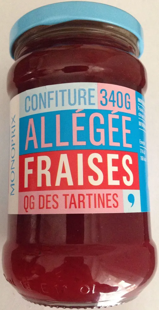 Confiture allégée fraises