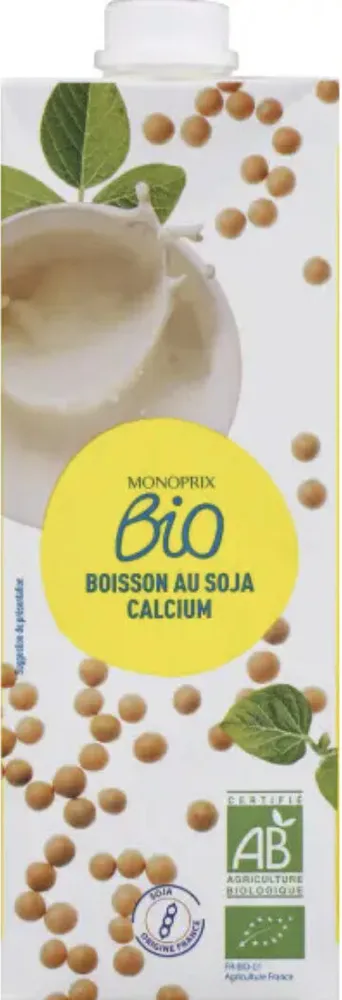 Boisson au soja vanille