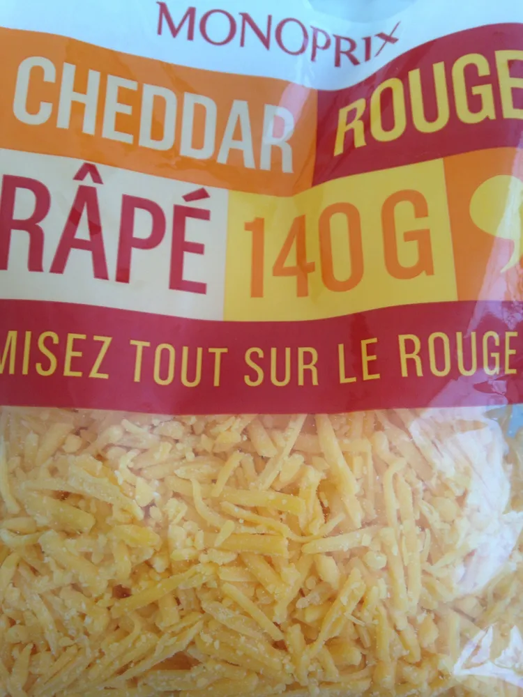 Cheddar rouge rapé