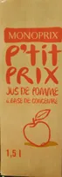 Jus de pomme à base de concentré