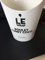 Hot Wrap Poulet Sauce Curry