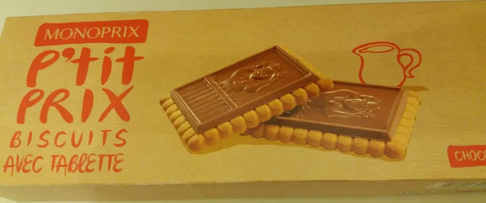 Biscuits avec Tablette au Chocolat au Lait