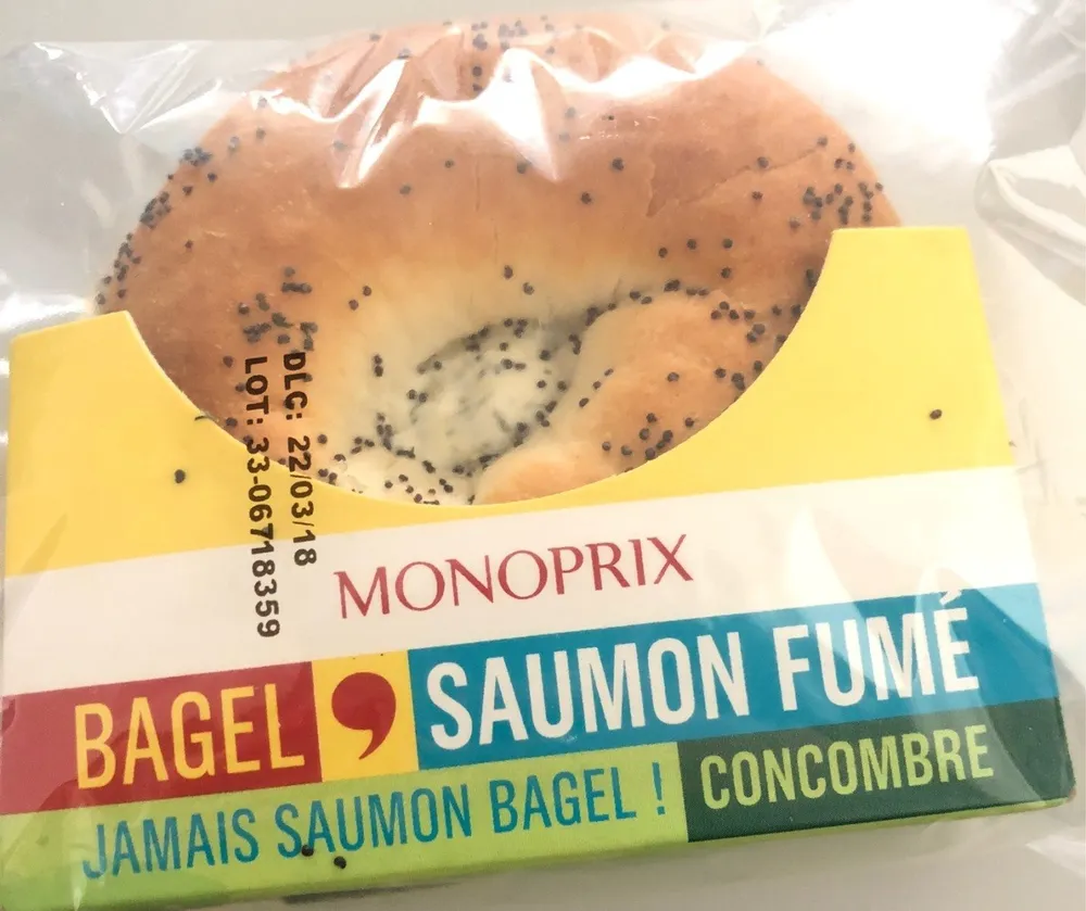 Bagel Saumon Fumé, Fromage Frais, Ciboulette