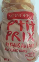 10 pains au lait aux œufs frais