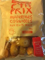 Madeleines Coquilles aux oeufs frais