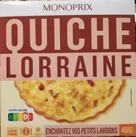 Quiche lorraine pâte pur beurre, surgelée