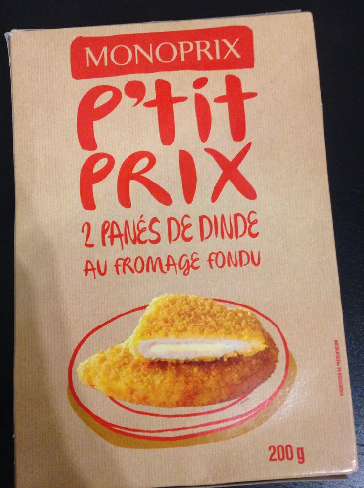 Panes de dinde au fromage fondu