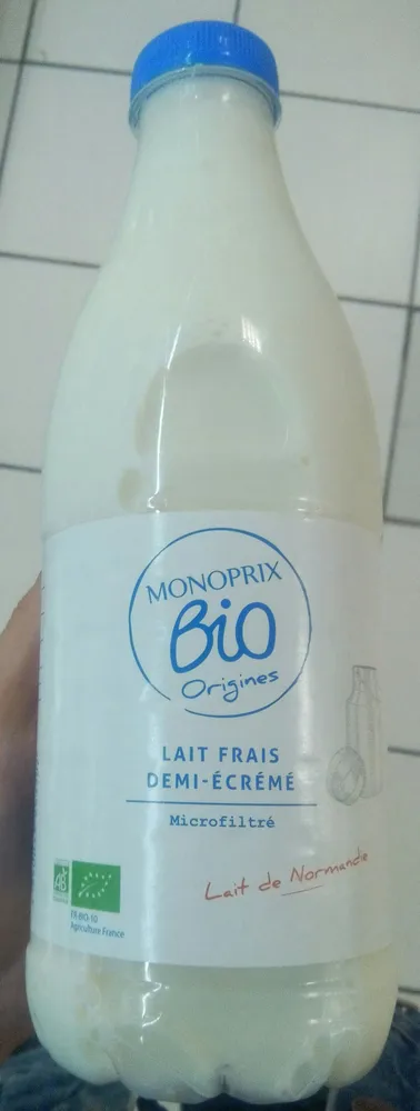 Lait frais demi-écrémé