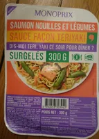 Saumon nouilles et légumes sauce façon teriyaki