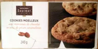Cookies moelleux aux morceaux de chocolat et noix de pécan caramélisées