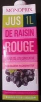 Jus de raisin rouge