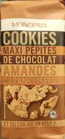 Cookies maxi pépites amandes caramelisees