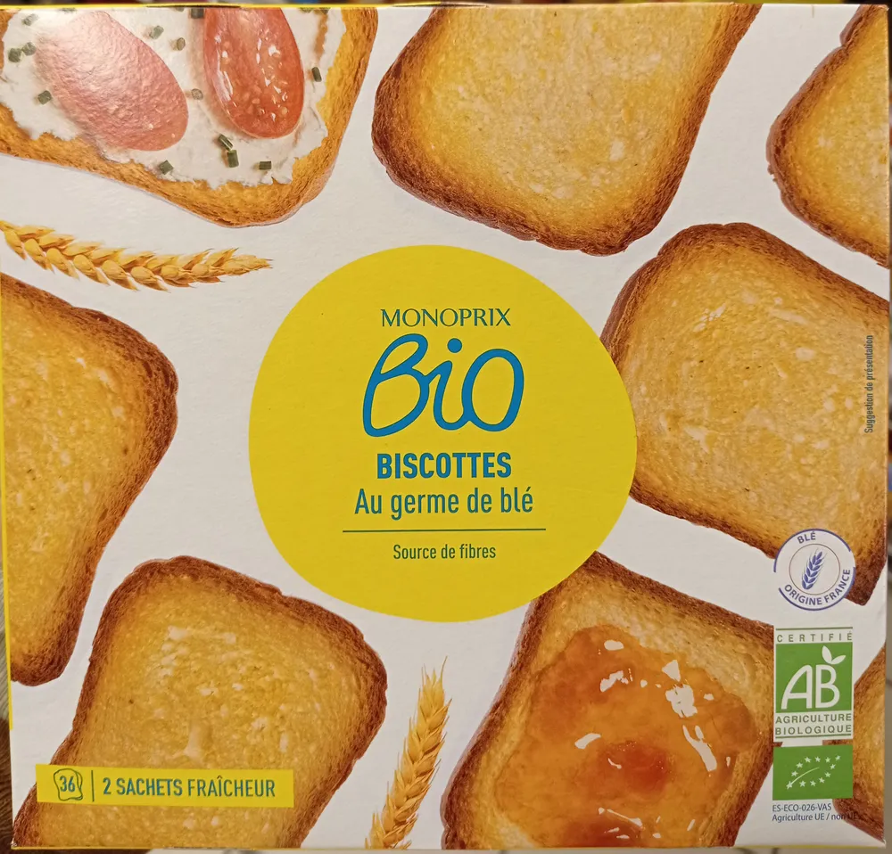 Biscottes au germe de blé