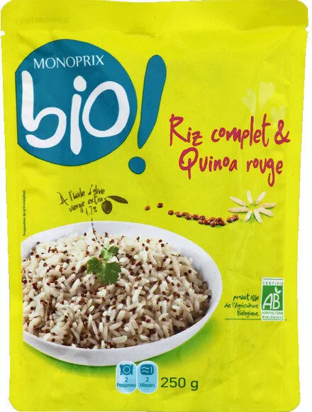 Riz complet & quinoa rouge bio