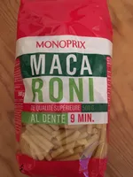 Macaroni de qualité supérieure