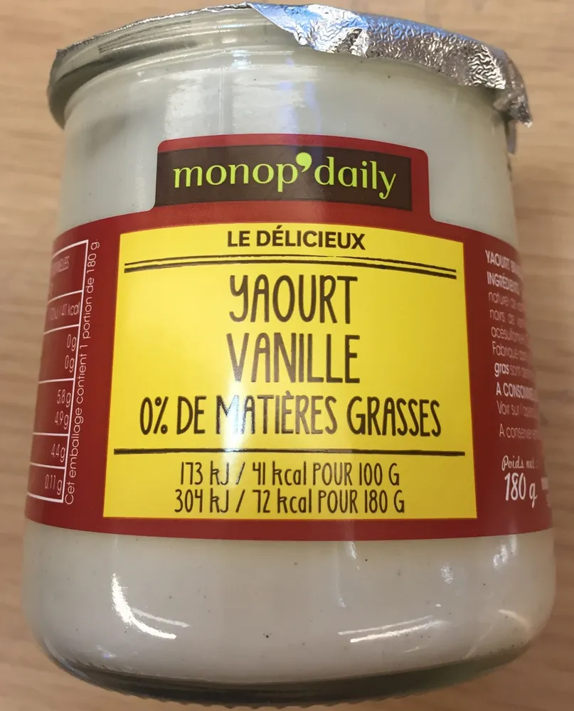 Yaourt vanille
