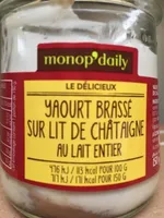 Yaourt Brassé Sur Lit De Châtaigne