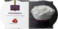Dessert Fontainebleau et son lit aux fruits rouges