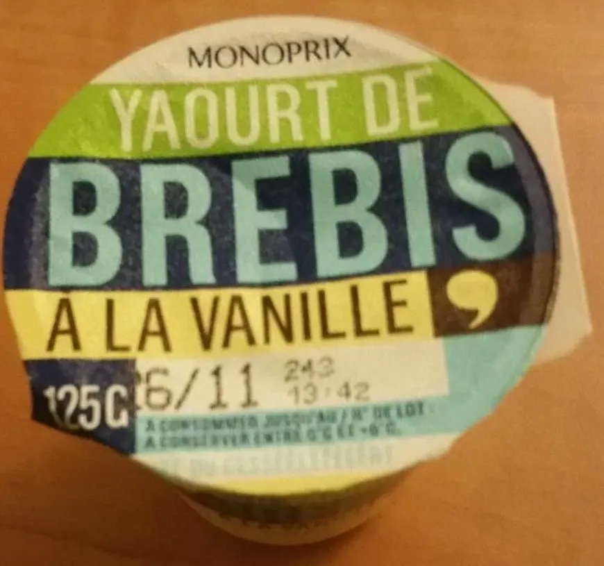 Yaourt de brebis à la vanille