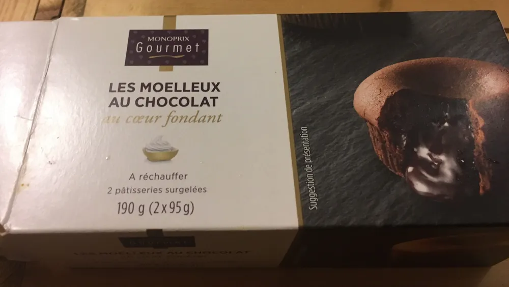 Les Moelleux au chocolat au coeur fondant, surgelées