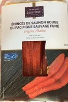 Emincés de saumon rouge du Pacifique sauvage fumé