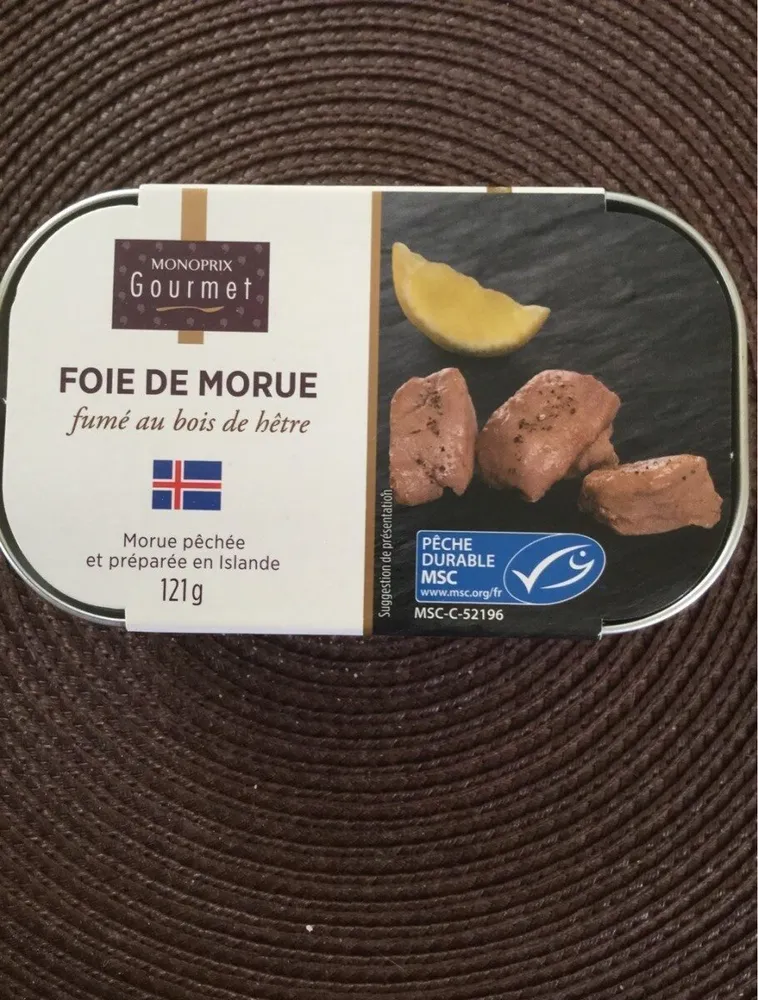 Foie de morue fumé