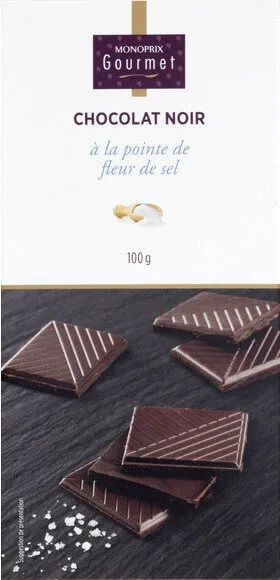 Chocolat noir à la pointe de fleur de sel