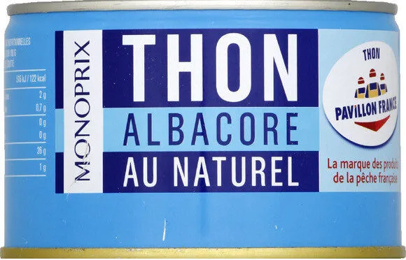 Thon albacore au naturel