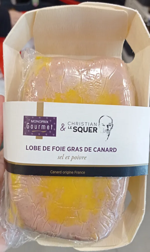 Lobe de foie gras de canard - Sel et poivre