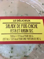 Salade de Pois Chiche, Feta et Raisins Secs
