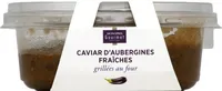 Caviar d'aubergines fraîches grillées au four