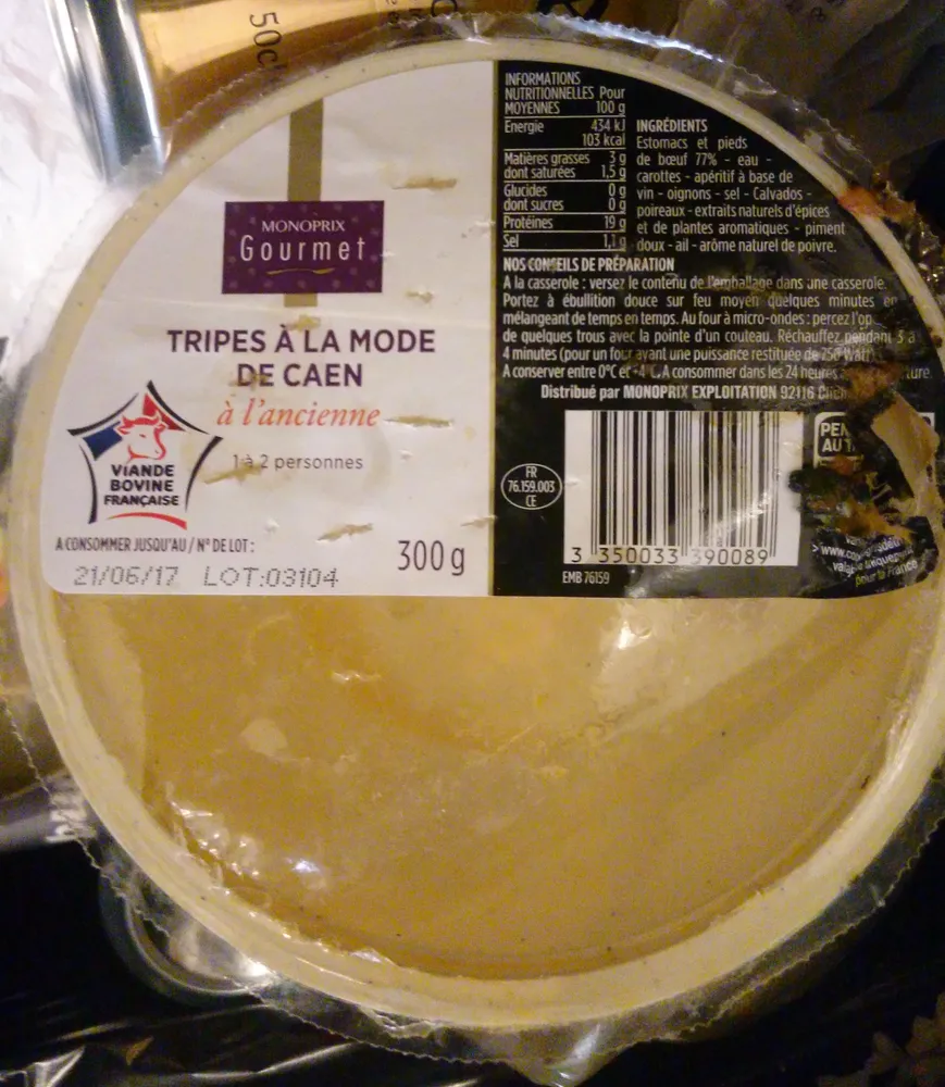 Tripes à la mode de Caen