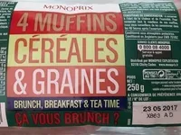 4 Muffins céréales & graines