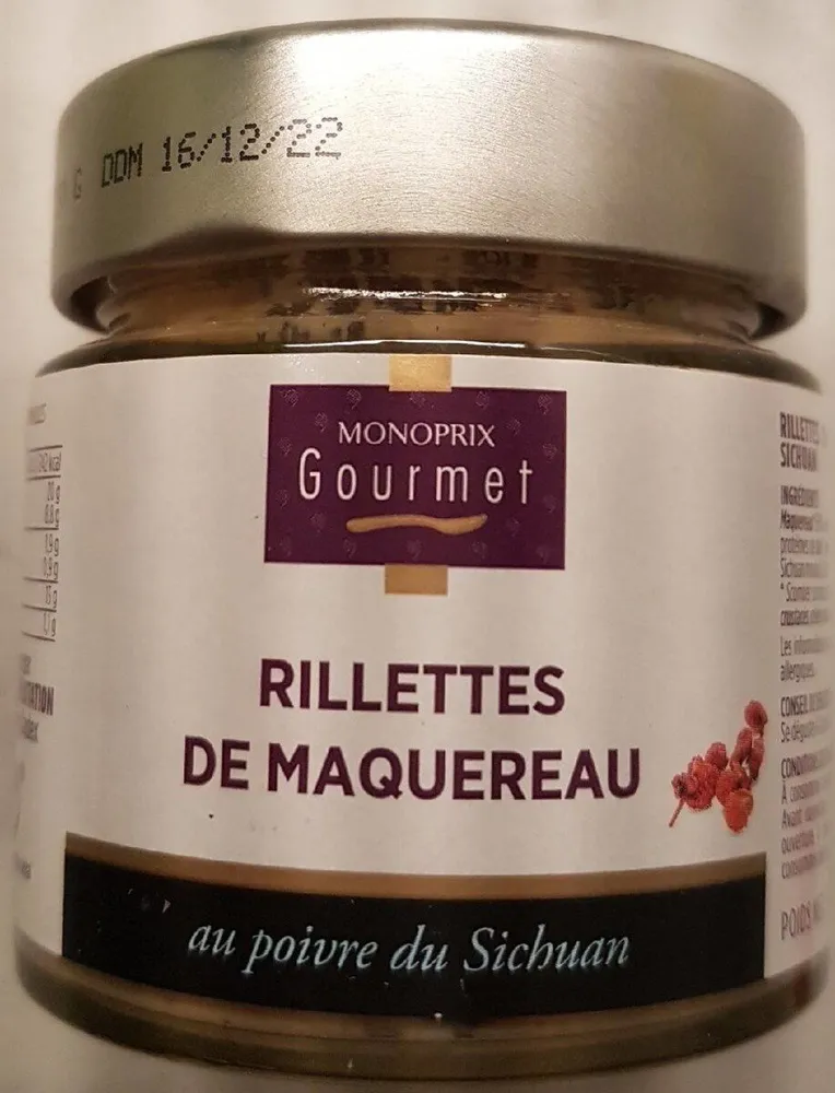 Rillettes de maquereau au poivre du Sichuan