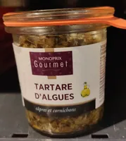 Tartare d'algues câpres et cornichons