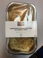 Parmentier de pommes de terre au canard confi
