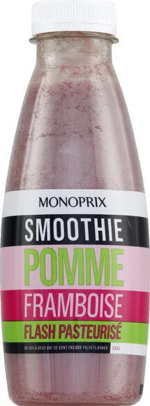 Smoothie pomme framboise