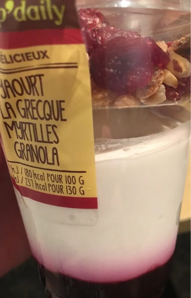 Yaourt à la Grecque Myrtilles Granola