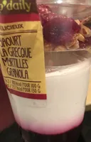 Yaourt à la Grecque Myrtilles Granola