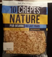 Crêpes nature pur beurre au lait frais