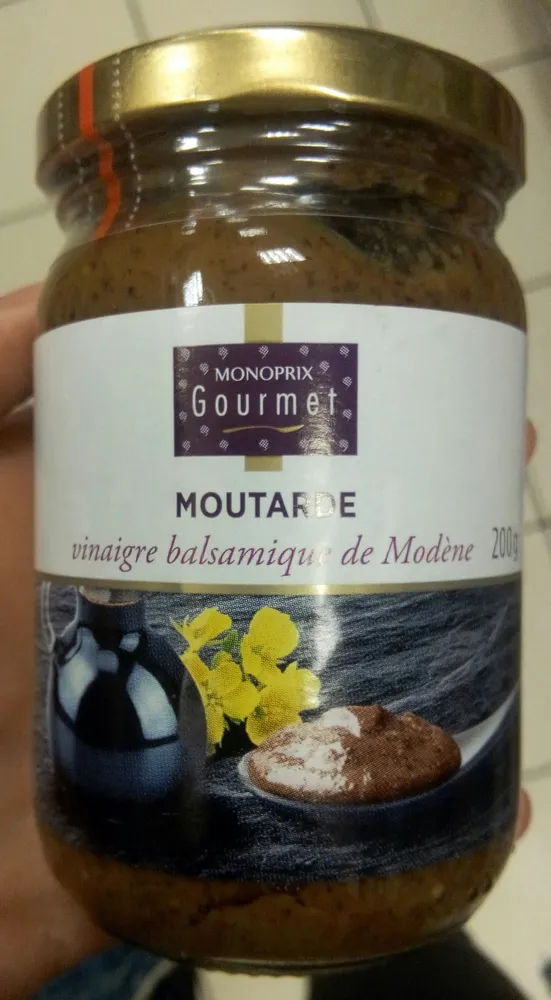 Moutarde vinaigre balsamique de Modène