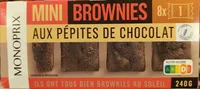 Mini brownies aux pépites de chocolat