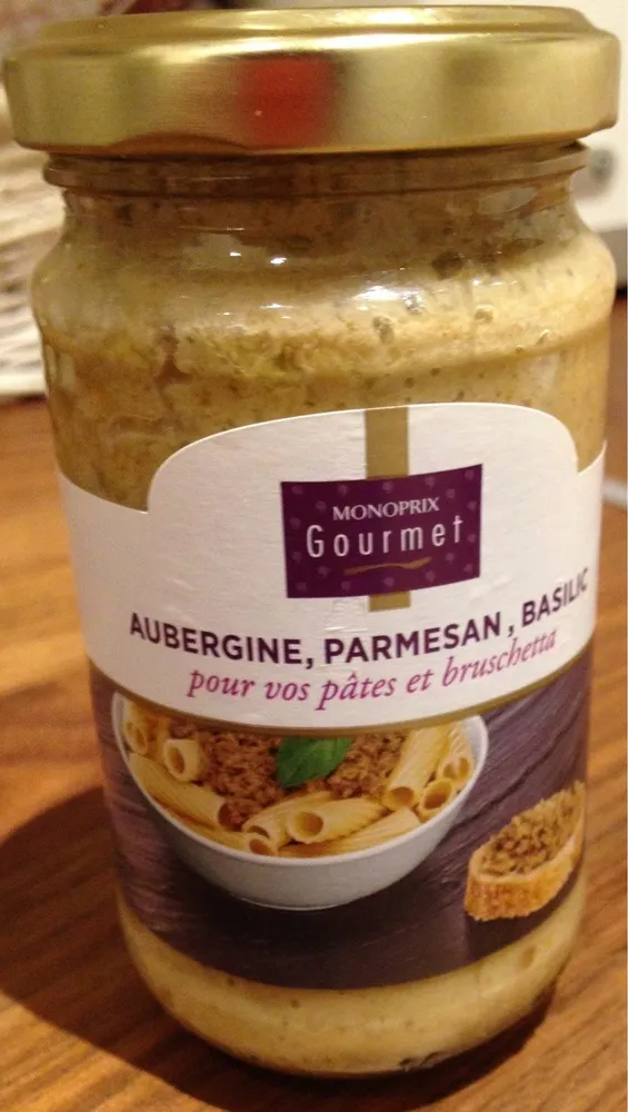 Sauce aubergine parmesan basilic