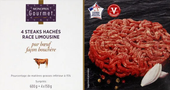 Steaks Hachés race limousine façon bouchère