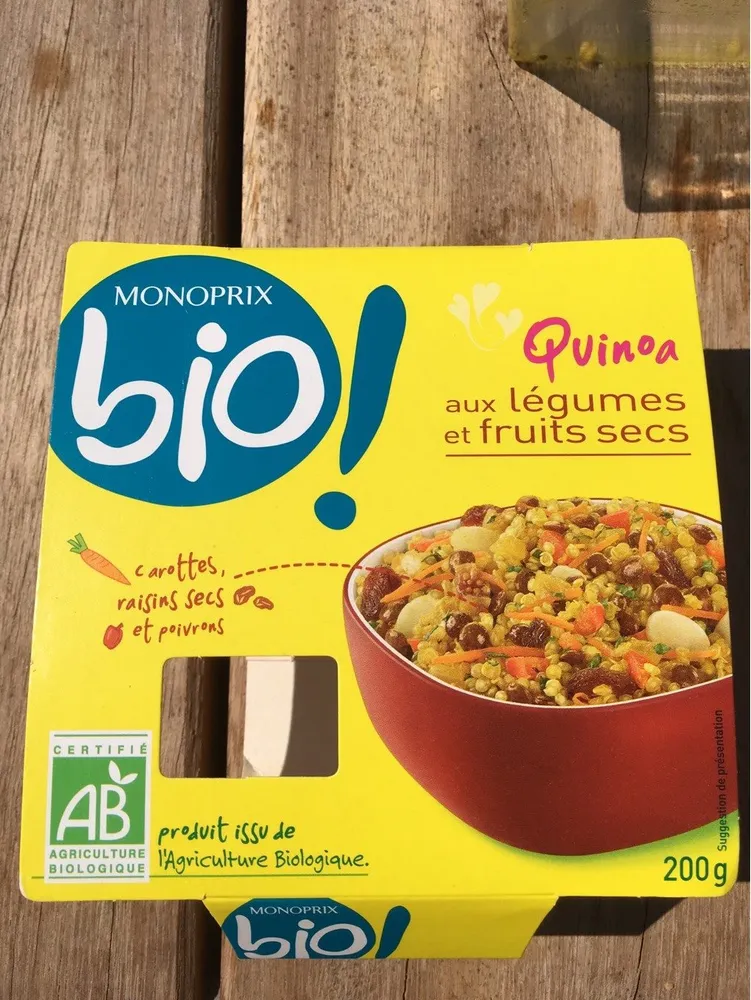 Quinoa aux legumes et fruits secs
