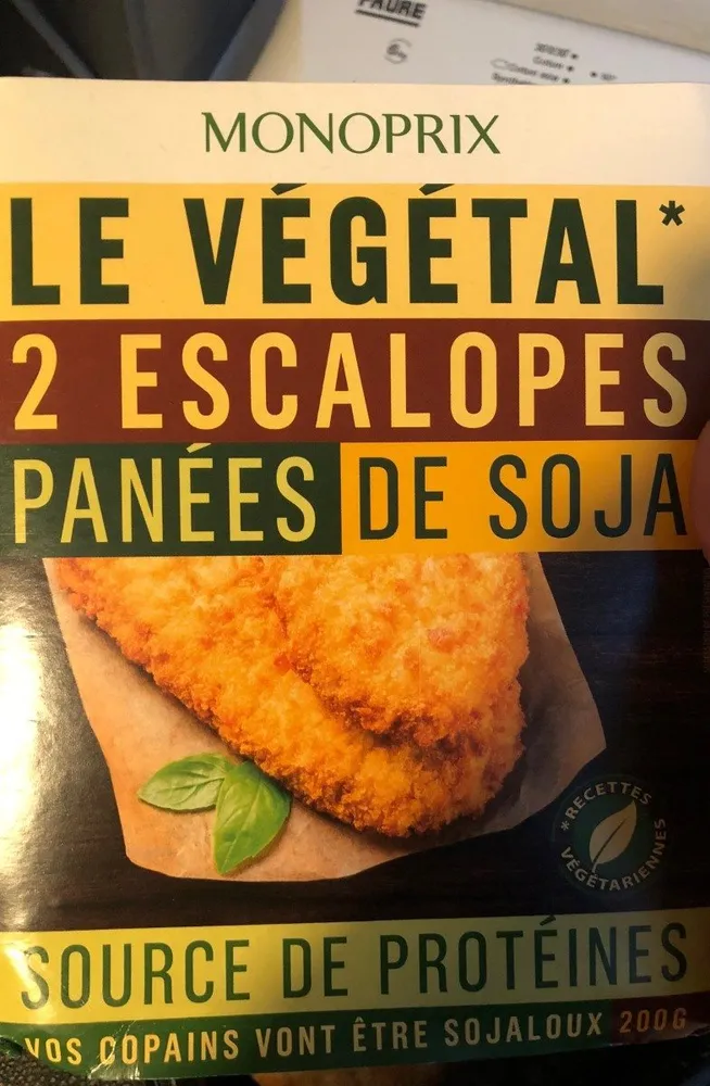 Le vegetal escalope pannees de soja