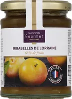 Confiture aux mirabelles de Lorraines, 65% de fruits