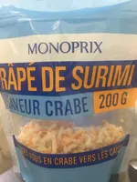 Râpé de surimi saveur Crabe