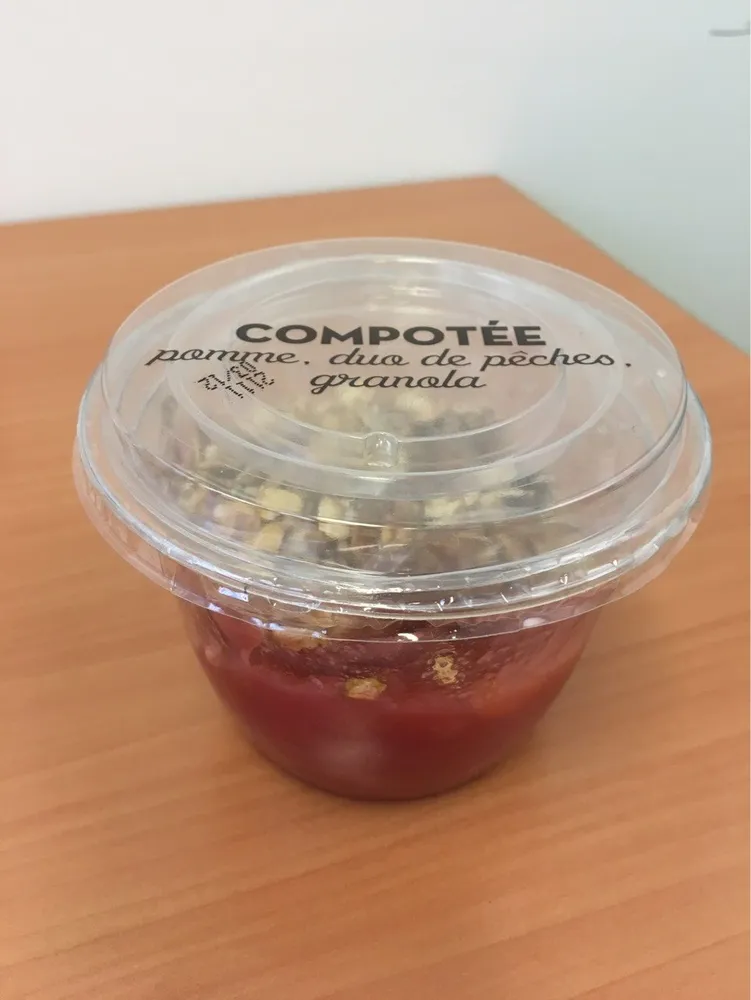 Compotee pomme, duo de peches granola